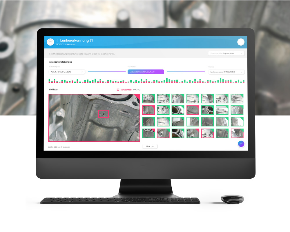 AI.SEE Lunker Showcase visuelle Prüfung Oberflächen