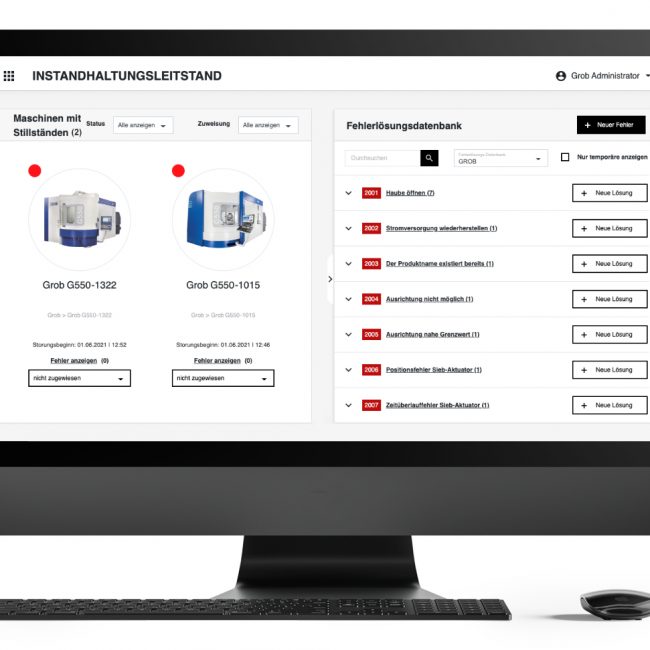 Instandhaltungsleitstand Monitor