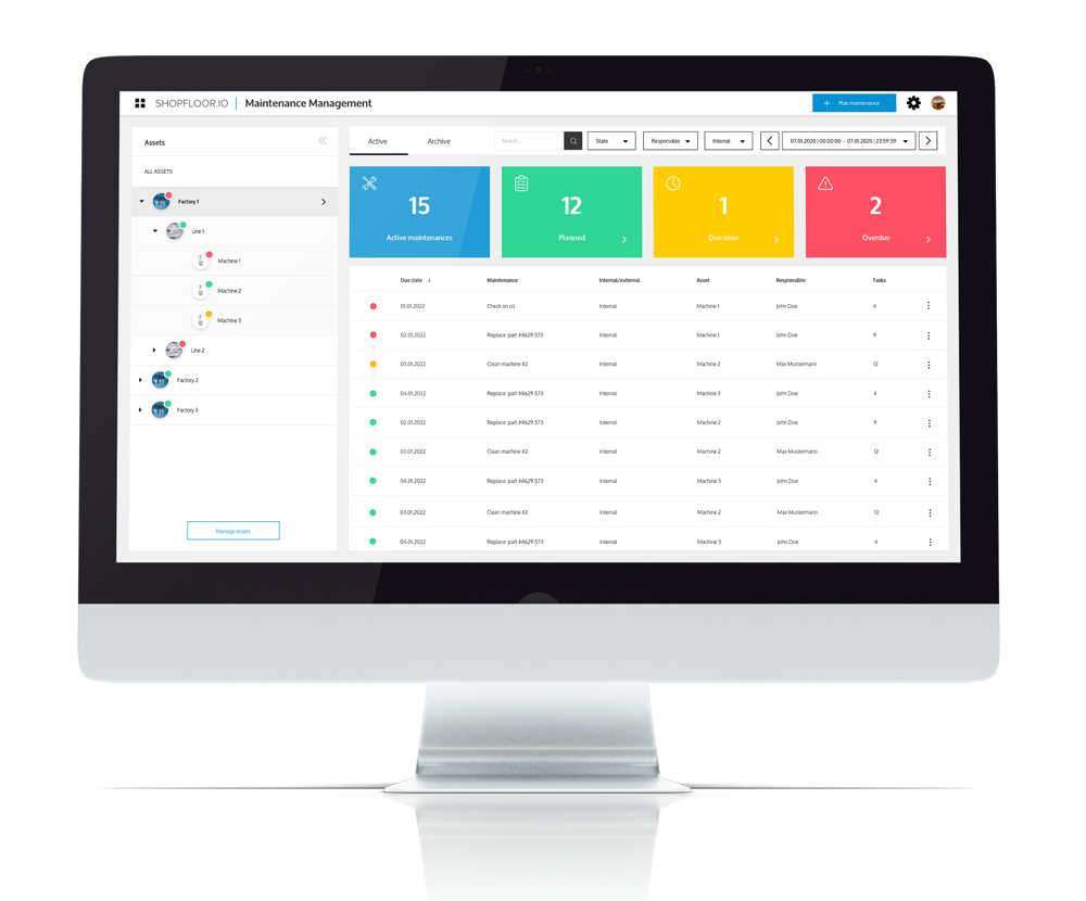 shopfloor.io Wartungsmanager